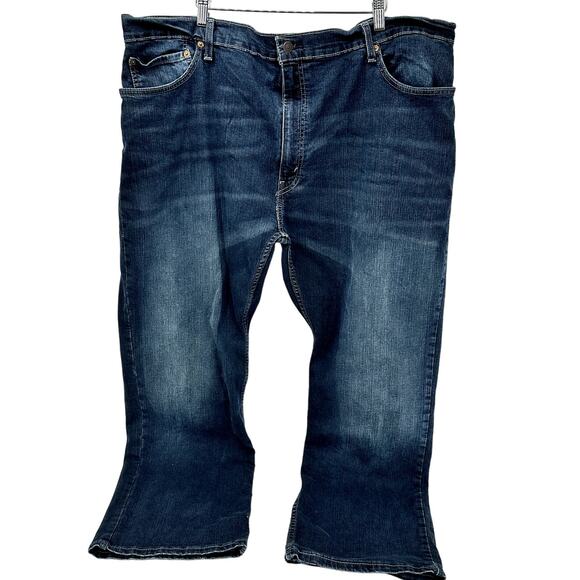 Levi's 559 Jeans Mens 44x30 (46x30 Actual) Relaxed Straight Blue Faded Denim - Picture 2 of 7